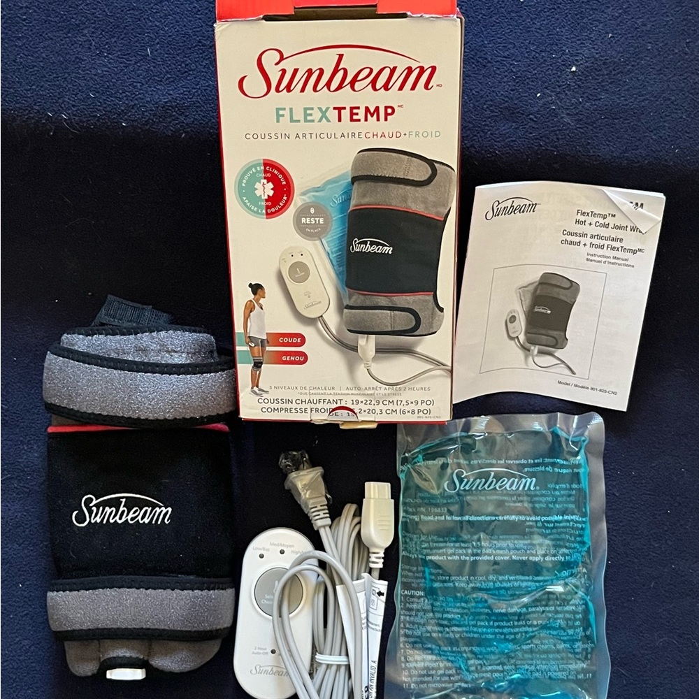 Sunbeam Red and White Therapy Wrap